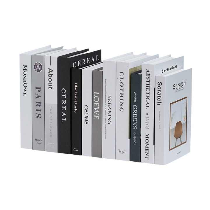 Luxury Home Decor Faux Picture Book Art Foldable Book for Decor Collection Fake Book Box