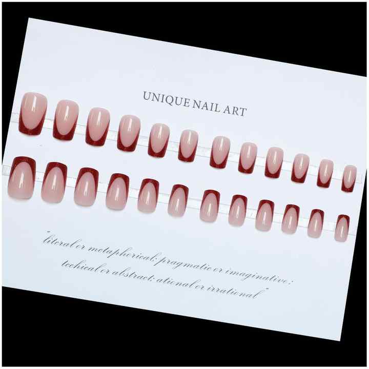 False Nails Faux Ongles Avec-أظافر صناعية