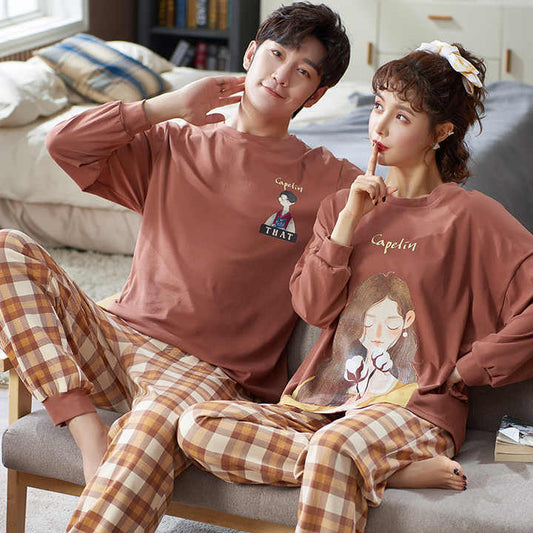 بيجامة رسوم كرتونيه - طقم الزوجين