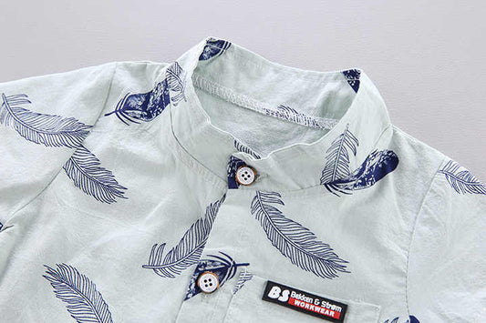 شورت اولاد أعلى جودة الاطفال مجموعة ملابس صيف