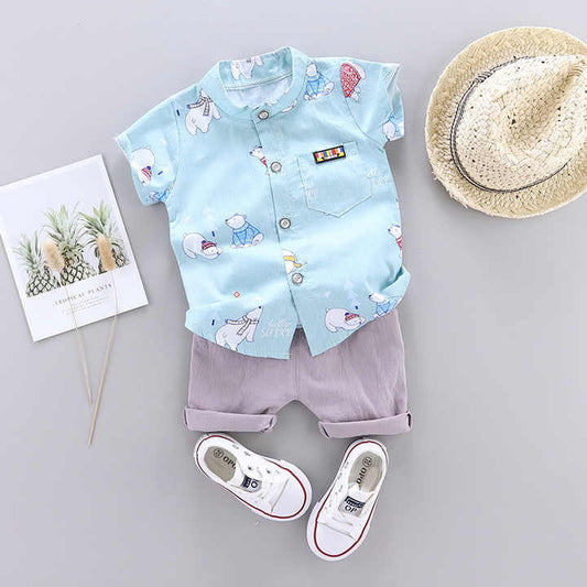 Summer Boutique 1-4 Years Children's Clothing Set Polo