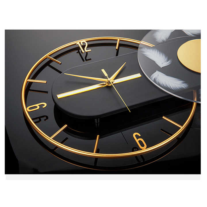 Large Creative Fashion Nordic Metal Large Luxury 3D Modern Minimalist Wall Clock Used as Home Decor