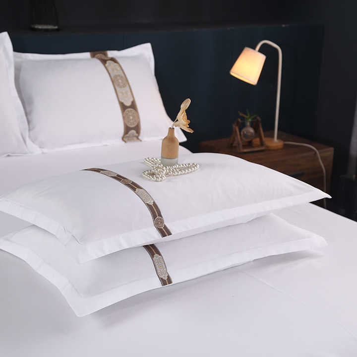 High quality custom hotel cotton embroidered.