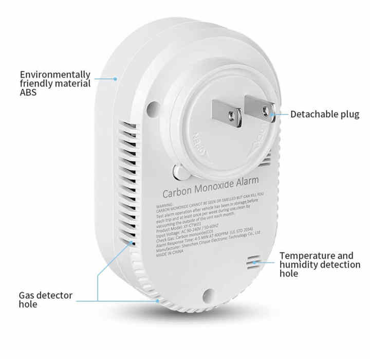 Plug in Carbon Monoxide Detector-كاشف أول أكسيد