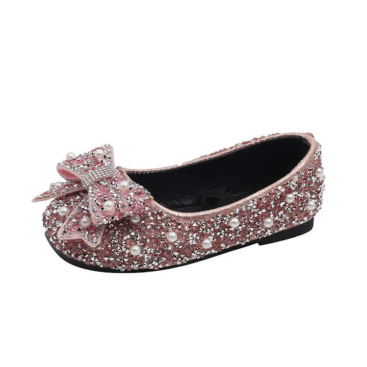Girls' flat shoes with bow