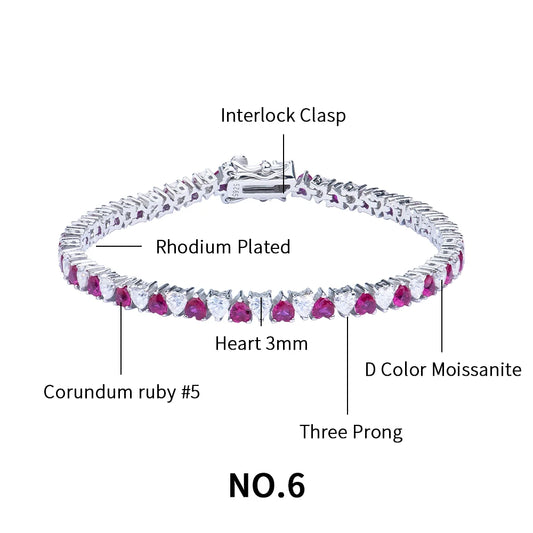 moissanite moissanite tennis bracelet