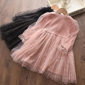 فستان بناتي بأكمام طويلةGirls' long-sleeved dress
