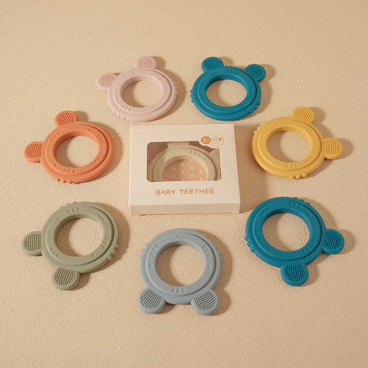 ree Silicone Chewable Baby Teethers - لعبة عضاضة للأطفال قابلة للمضغ