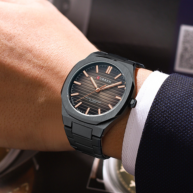 CURREN 8456 Men's Watch, Japanese Quartz, High Quality