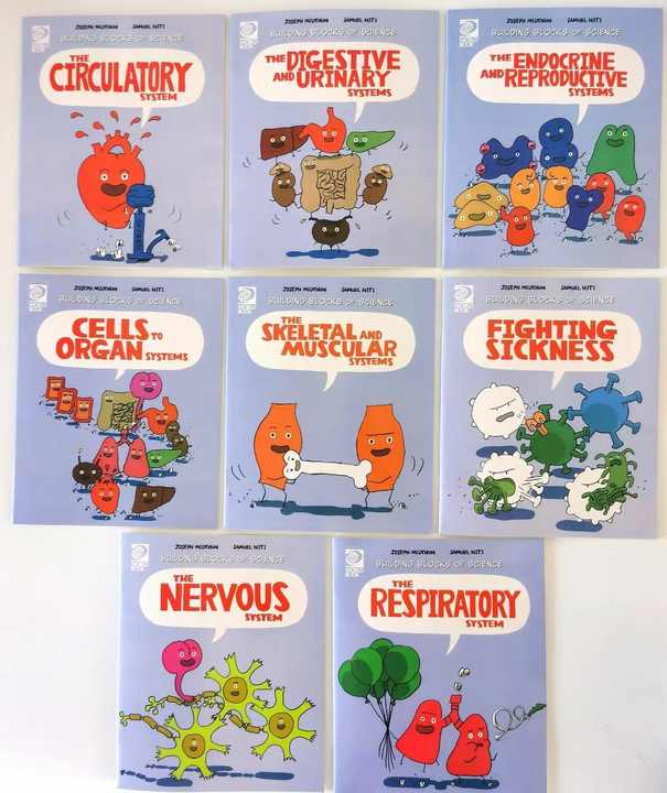 English picture books for children with building blocks