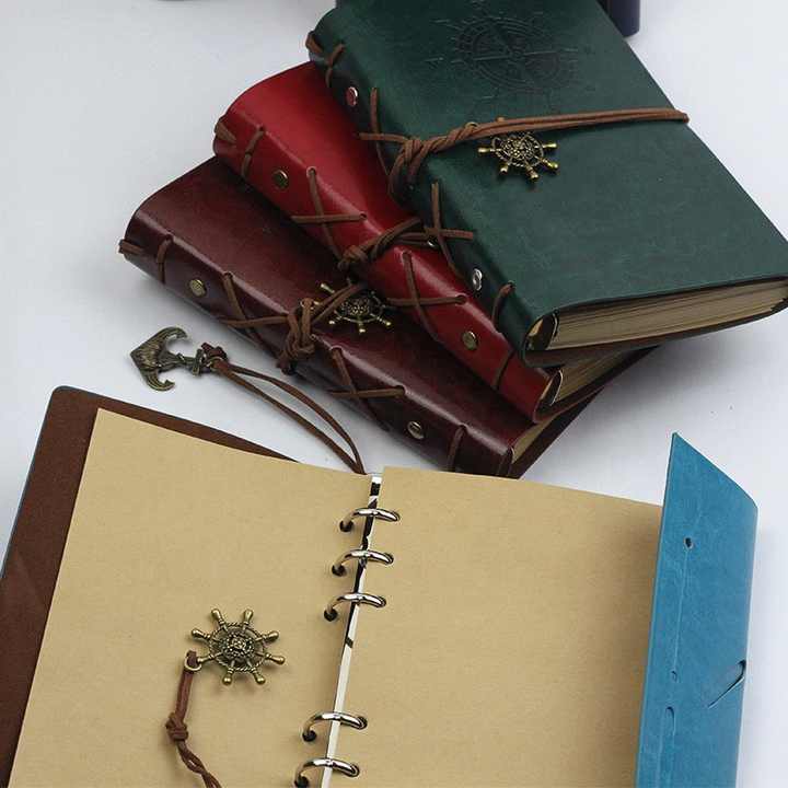 antique leather notebook