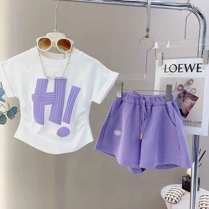أزياء الصيف مريحة الاطفال 2 قطعة ملابس Hot Sale 2024 Summer Fashion Comfortable Kids 2 Pieces