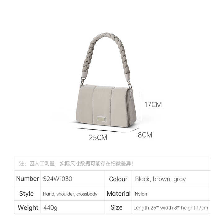 High Quality Fashion Winter Puffy Handbag