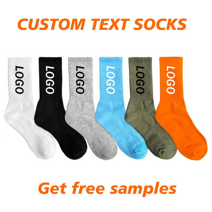 High quality combed cotton crew socks.