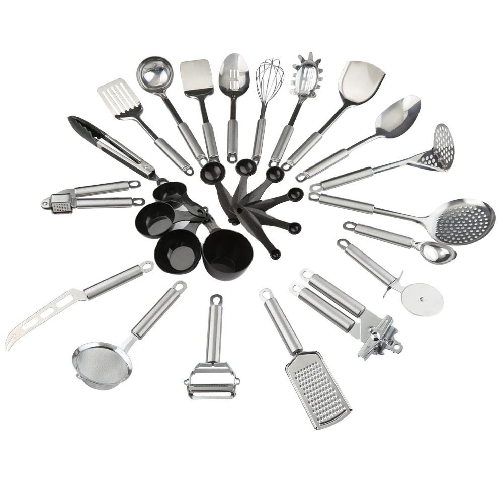 مجموعة أدوات طهي المطبخ - Stainless Steel Kitchen Cookware Set