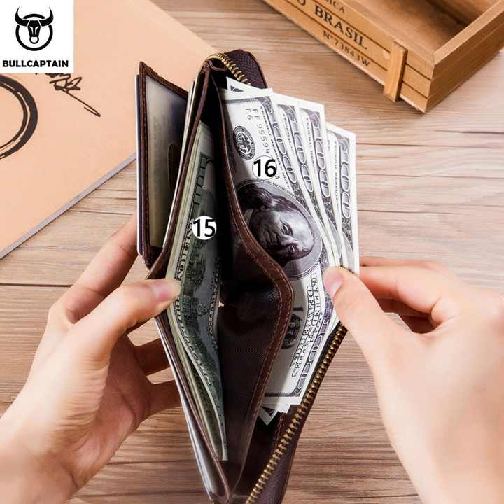 ملحقات الأعمال المحمولة BULLCAPTAIN للرجال . BULLCAPTAIN Men's Vintage Style High Quality Anti-