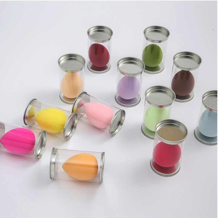 Face with beauty blender