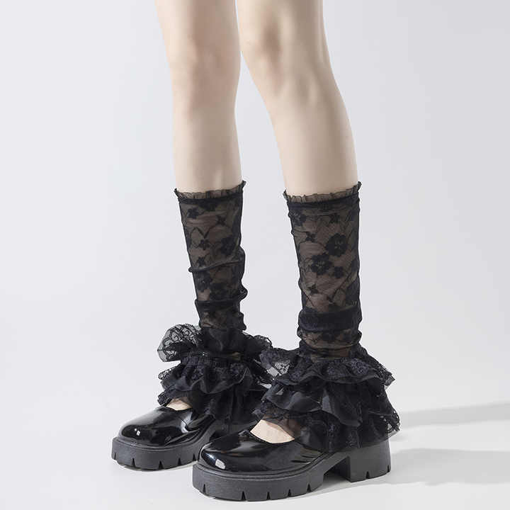 Lolita Knee High Socks جوارب نسائية طويلة حتى الركبة