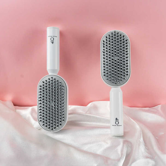 فرشاة شعر ذاتية التنظيف