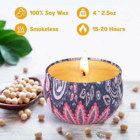 Natural Soy Wax Scented Candles