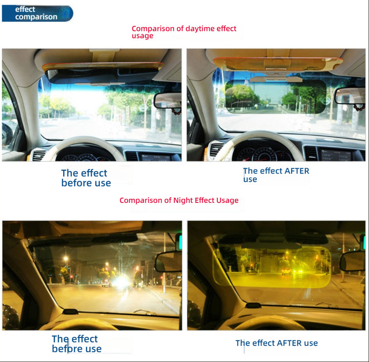HD Anti-glare Day and Night Car Sun Visor, New Safety