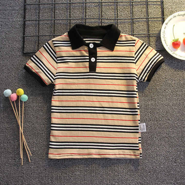 Luxury Brand Striped Baby's Summe-Summer Clothing Set