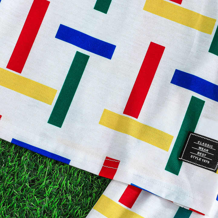 ملابس أطفال كاجوال صيفية بأكمام قصيرة . Summer Casual Children's Clothes Short Sleeve Letter