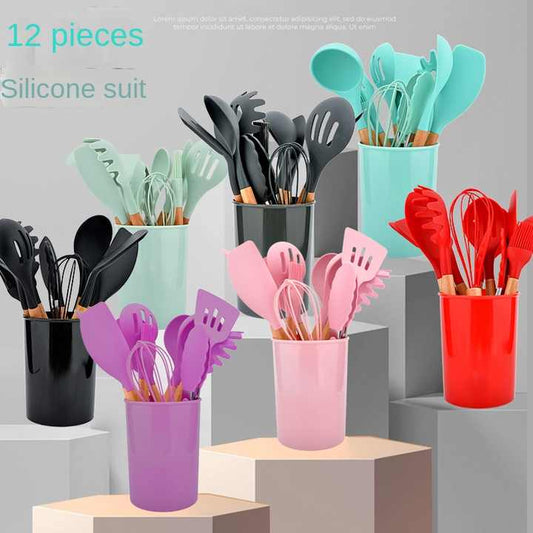 Utensils Set with Wooden Handle