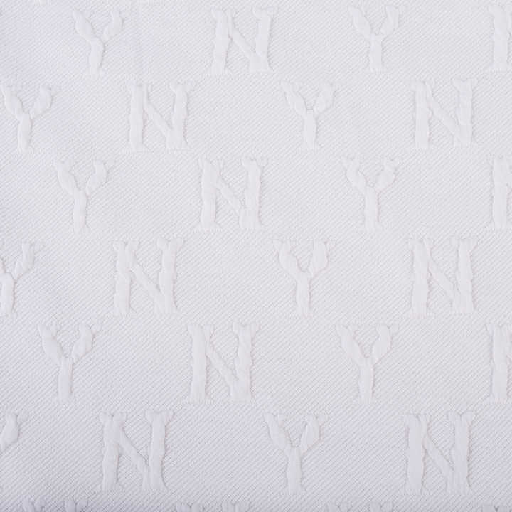 Polyester Spandex Fabrics for Clothes - White Jacquard Fabrics Manufacturing Factory