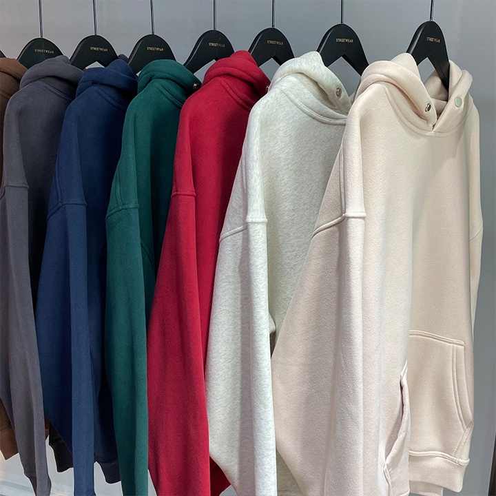 Hoodie With Button on Neck .. هودي وسويت شيرت