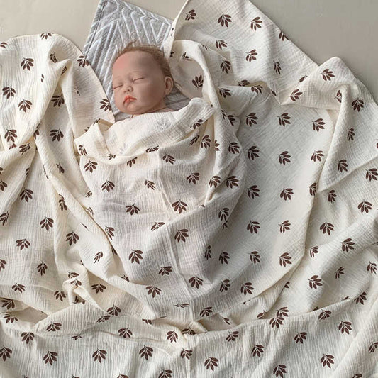 Blanket Newborn Bedding - Luxury Baby Swaddle Blanket, Breathable Security Blanket