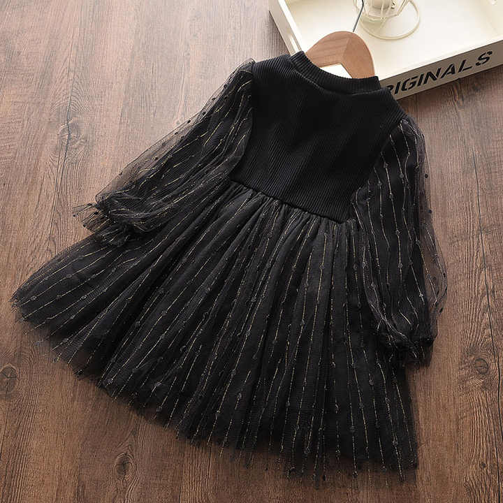 فستان بناتي بأكمام طويلةGirls' long-sleeved dress