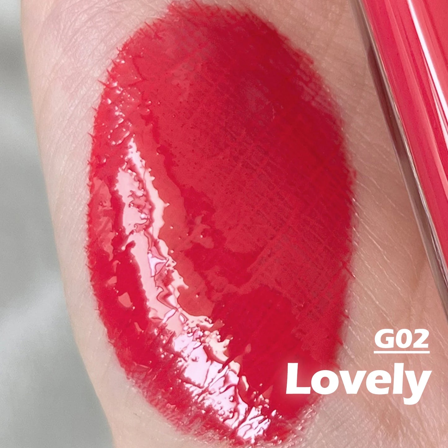 لون أبيض متدرج لطيف أنبوب مستحضرات تجميل أحمر شفاه Cute White Gradient Color Cosmetic Tube Matte Liquid