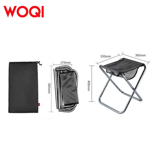 كرسي قابل للطي من القماش من شركة WOQI للأنشطة الخارجية حسب الطلب، كراسي محمولة لممارسة التخييم وللصيد WOQI Outdoor Custom Folding Fabric Chair, Portable Camping Fishing Chairs