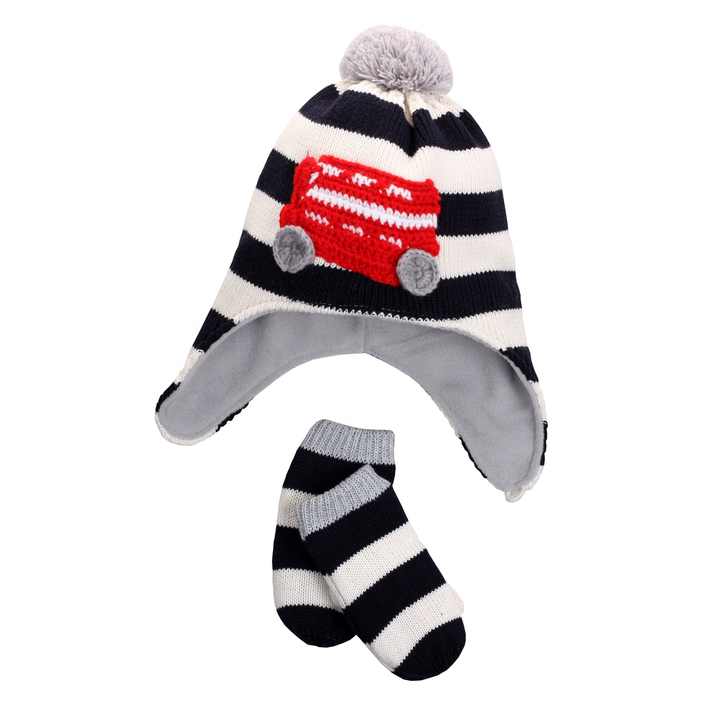 Children's winter hats with hood