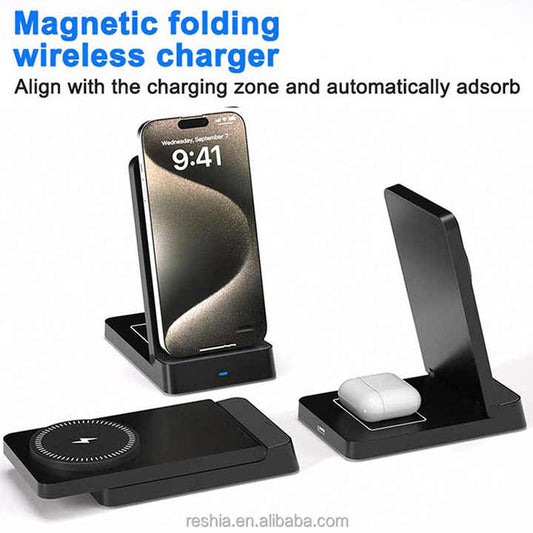 شحن لاسلكي 2 في 1 بشعار مخصص متوافق مع . 2-i