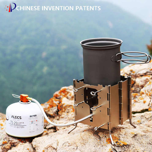 فرن خارجي محمول يعمل بالفحم والكحول . Multi-Fuel Portable Outdoor Charcoal, Alcohol &