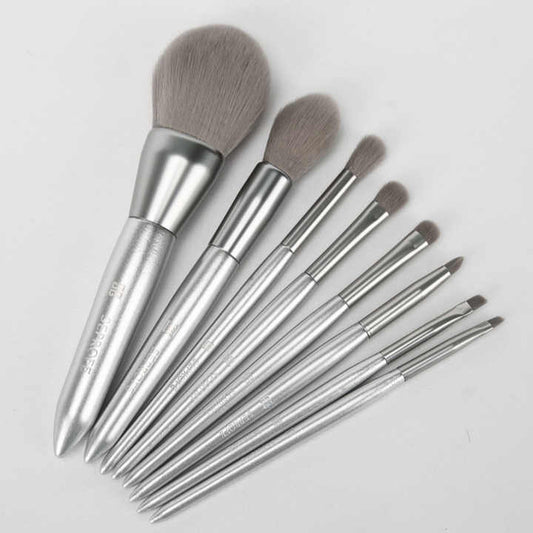 مجموعة فرش مكياج بالون الرصاصي