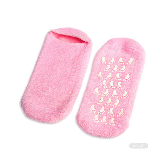 Rubber Gel Socks for Dry Feet Heel Insoles Spa Socks KAITE-1-M0063