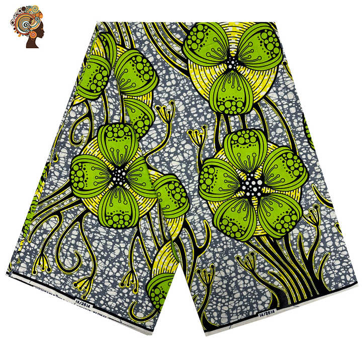 Cotton African Wax Printed-قماش شمع أفريقي