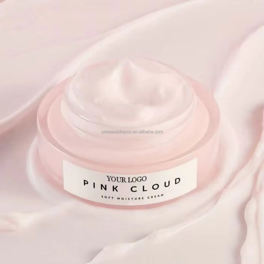 Quality OEM Organic Vegan Moisturizing Anti Wrinkle Pink Cloud Soft Face Cream for Women