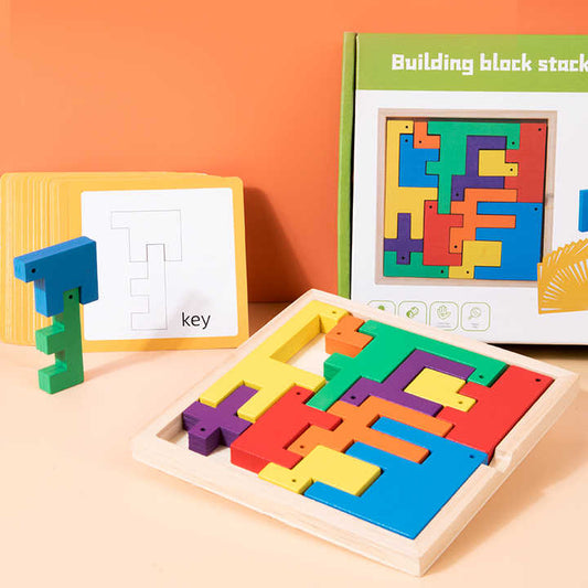 Educational games, wooden puzzles