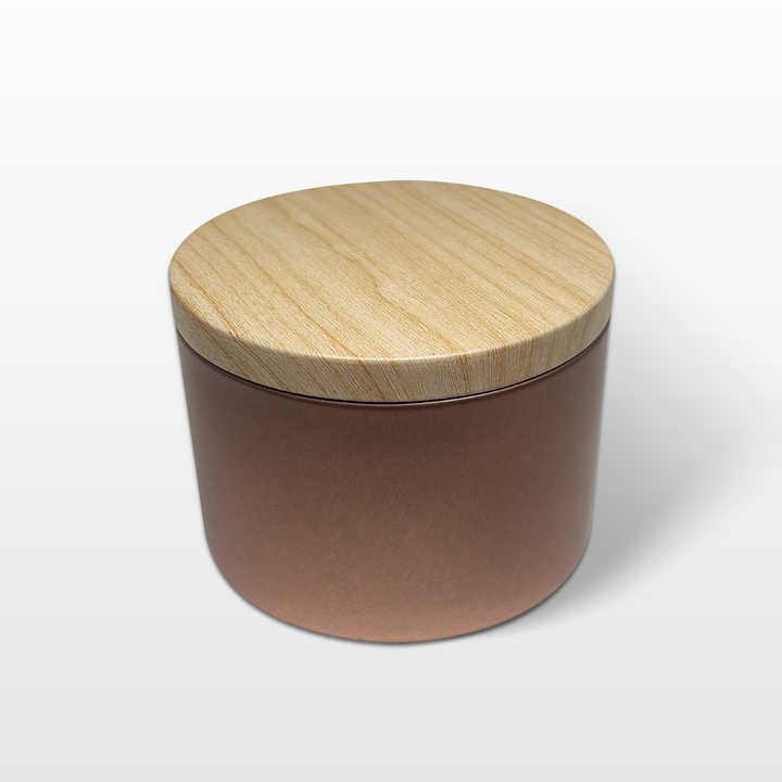 Black and White Metal Scented Candle