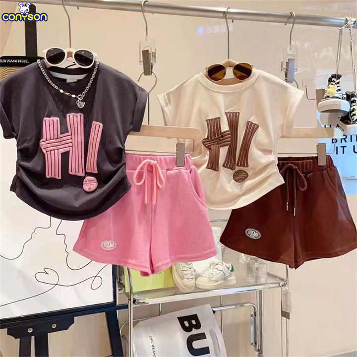 أزياء الصيف مريحة الاطفال 2 قطعة ملابس Hot Sale 2024 Summer Fashion Comfortable Kids 2 Pieces