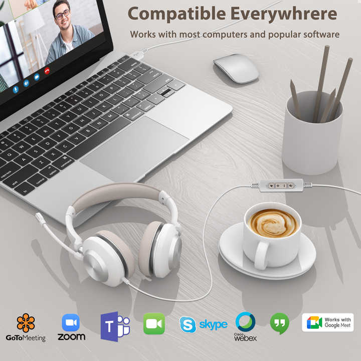 wired computer headset