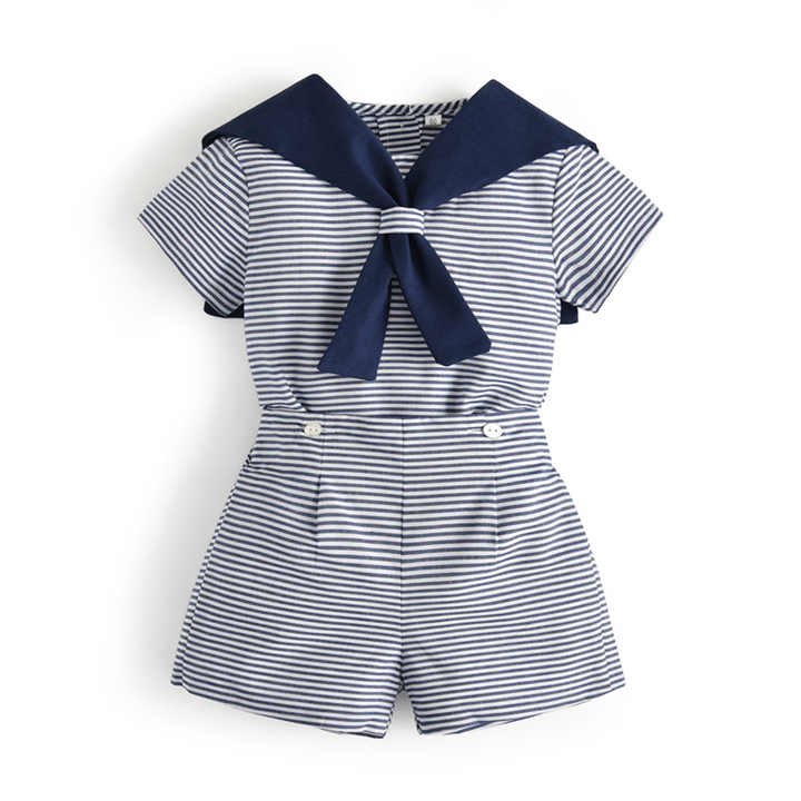 Kids Spansih Clothes Set Summer-مجموعة ملابس