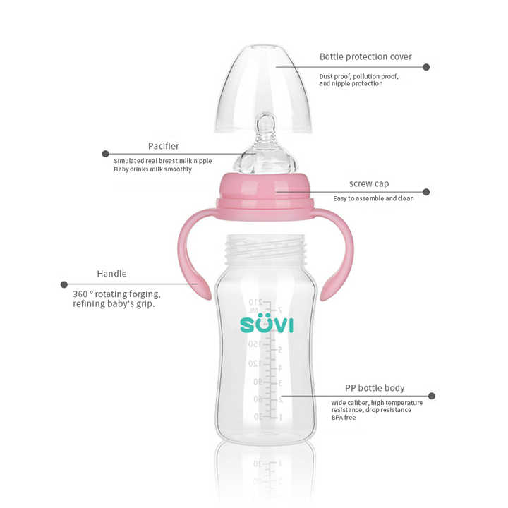 High Quality BPA Free PP Baby Feeding-مجموعة زجاجات تغذية