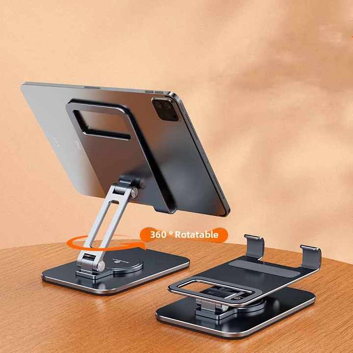 Mobile Phone Accessories for Office Use with Foldable Aluminum Alloy iPad Stand