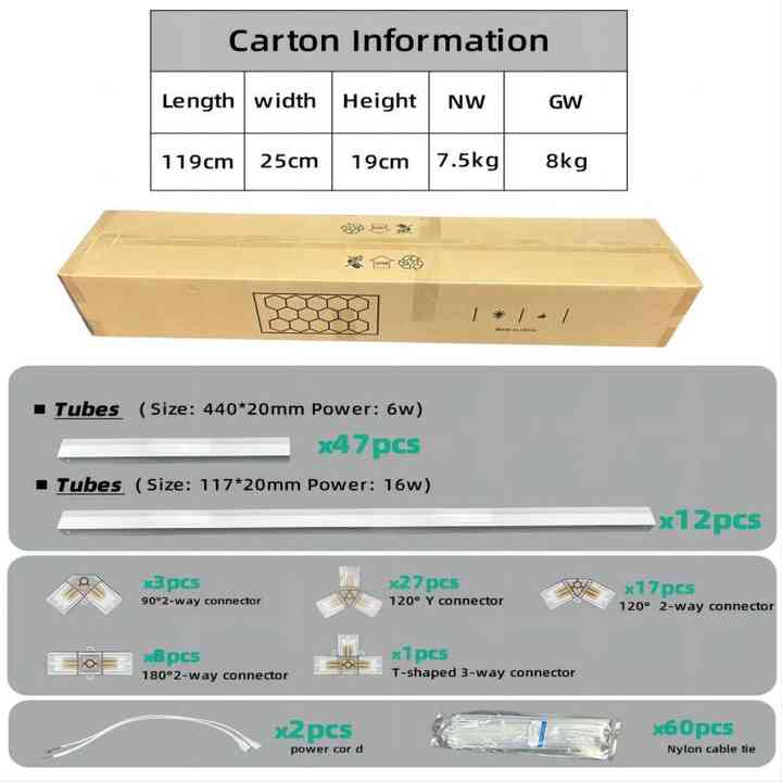 220V LED garage lamp