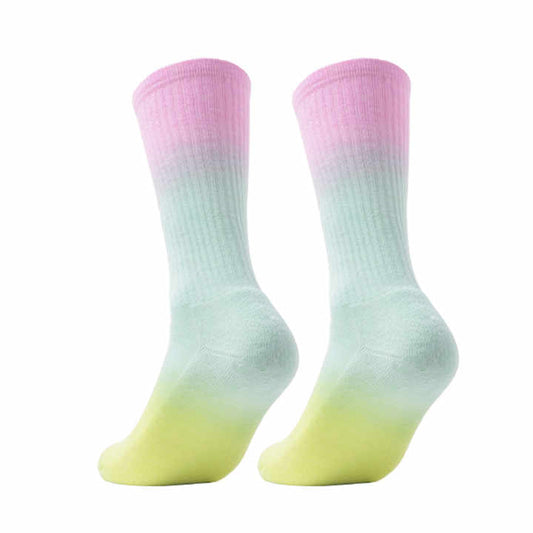 Novelty Fashion Colorful Cool Crazy Crew Socks Women's Tie Dye Colorful Crew Socks